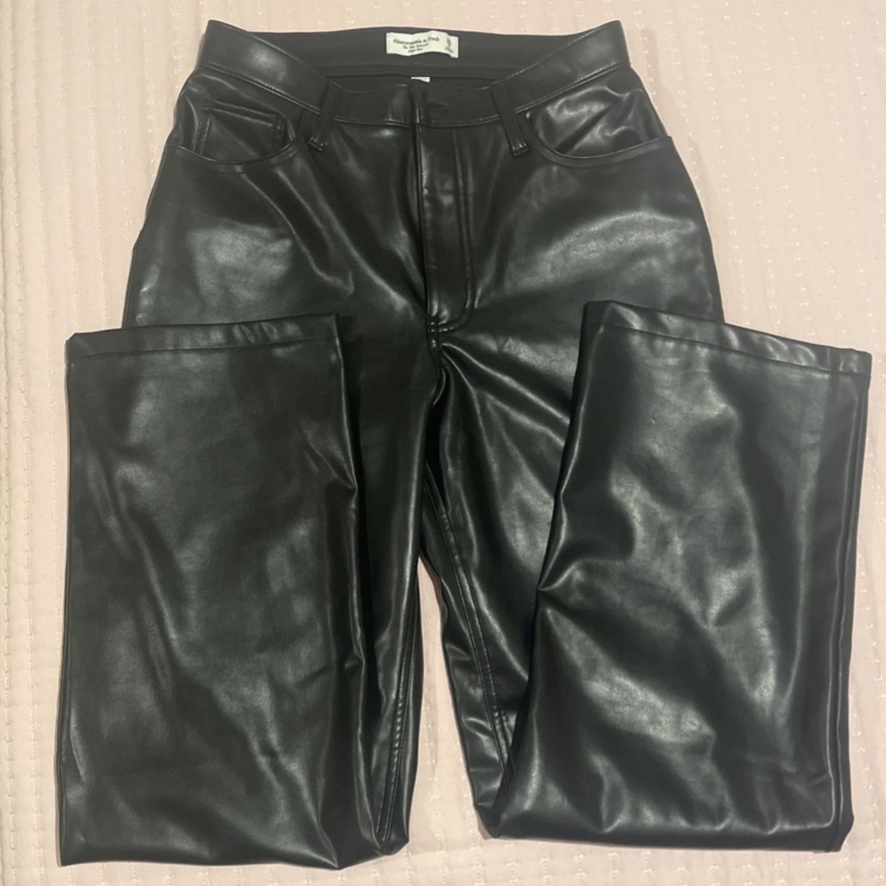 Abercrombie Curve Love Leather Pants!